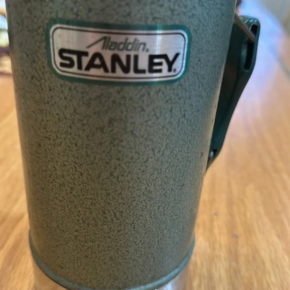 Vintage Aladdin Stanley Thermos Bottle 24oz Wide Mouth A-1350B 1990 Green - Picture 2 of 5